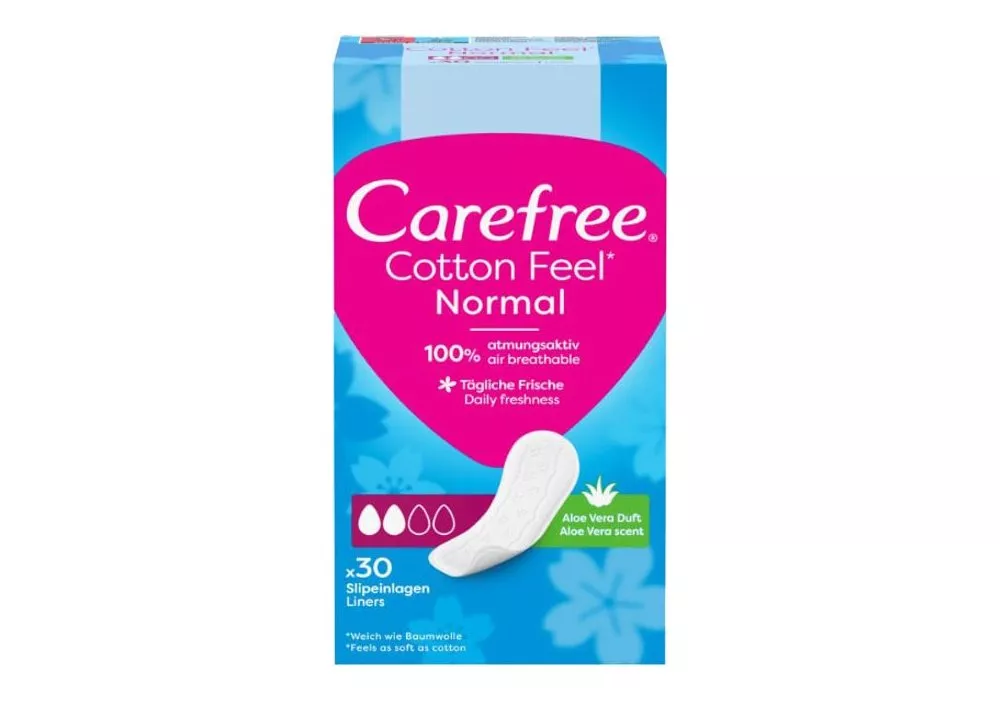 Прокладки жіночі щоденнi, CAREFREE® Cotton Feel Aloe, №30 изображение №2 | интернет-аптека Farmaco.ua
