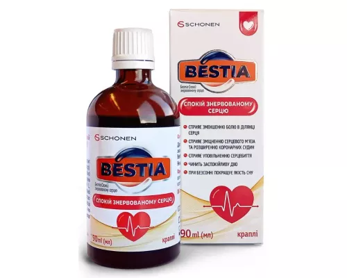 Бестіа (Bestia) знервованому серцю, краплі оральні, 90 мл | интернет-аптека Farmaco.ua