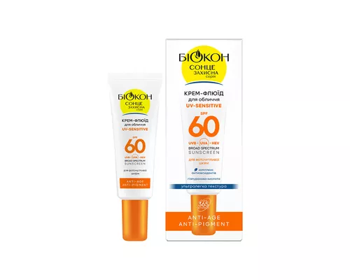 Біокон UV-Sensitive, крем-флюїд для обличчя, SPF-60, 25 мл | интернет-аптека Farmaco.ua