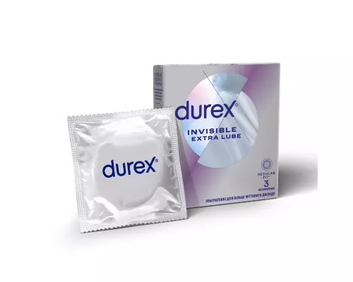 Durex Invisible Extra Lube, презервативы, №3 | Farmaco.ua Durex Invisible Extra Lube, презервативы, №3 | интернет-аптека Farmaco.ua
