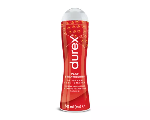 Durex Play Saucy Strawberry, гель-змазка інтимна, полуниця, 50 мл | интернет-аптека Farmaco.ua