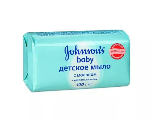 Johnson's Baby, мило дитяче, з молоком, 100 г | интернет-аптека Farmaco.ua
