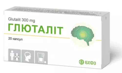 Глюталіт, капсули 300 мг, №20 (10х2) | интернет-аптека Farmaco.ua