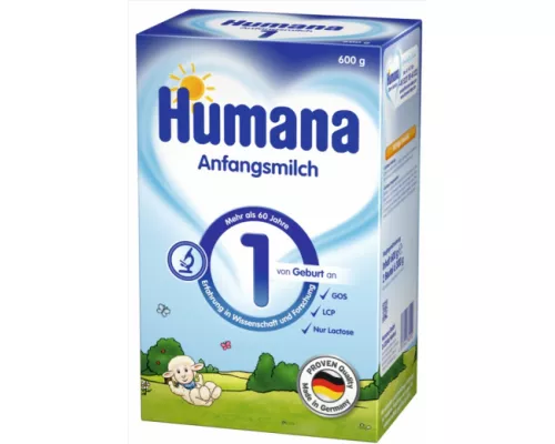 Humana (Хумана) 1, суміш суха молочна, 600 г | интернет-аптека Farmaco.ua