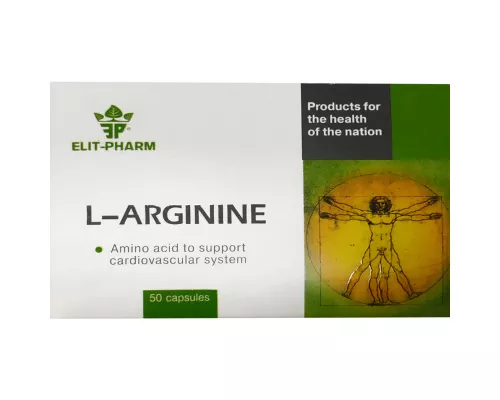 L-Аргінін Elit-Pharm, капсули, №50 | интернет-аптека Farmaco.ua