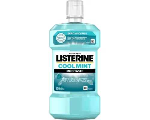 Listerine Свіжа М'ята м'який смак, ополіскувач для ротової порожнини, 500 мл | интернет-аптека Farmaco.ua