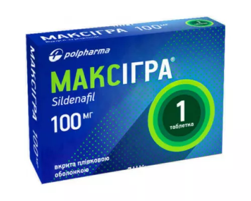 Максигра, таблетки, 100 мг, №1 | Farmaco.ua Максигра, таблетки, 100 мг, №1 | интернет-аптека Farmaco.ua