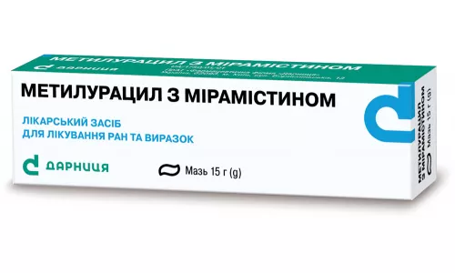 Метилурацил з мірамістином, мазь, туба 15 г | интернет-аптека Farmaco.ua