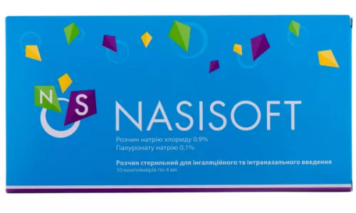Nasisoft, раствор стерильный для ингаляционного и интраназального введения, небулы 4 мл, №10 | Farmaco.ua Nasisoft, раствор стерильный для ингаляционного и интраназального введения, небулы 4 мл, №10 | интернет-аптека Farmaco.ua