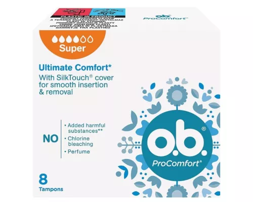 O.b. ProComfort Super, тампоны, №8 | Farmaco.ua O.b. ProComfort Super, тампоны, №8 | интернет-аптека Farmaco.ua