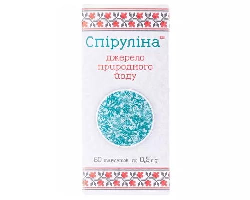 Спіруліна, таблетки, 0.5 г, №80 | интернет-аптека Farmaco.ua