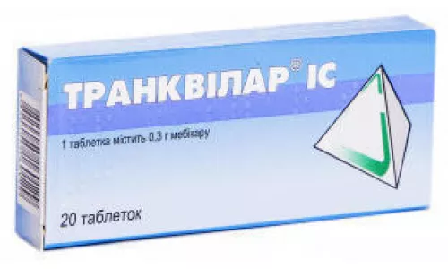 Транквілар ІС, мебикар, таблетки, 0.3 г, №20 | интернет-аптека Farmaco.ua