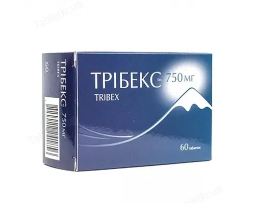 Трібекс таблетки, 750 мг, №60 (10х6) | интернет-аптека Farmaco.ua