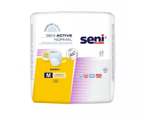 Seni Active Normal, подгузники-трусы для взрослых, размер M, тип 2, №30 | Farmaco.ua Seni Active Normal, подгузники-трусы для взрослых, размер M, тип 2, №30 | интернет-аптека Farmaco.ua