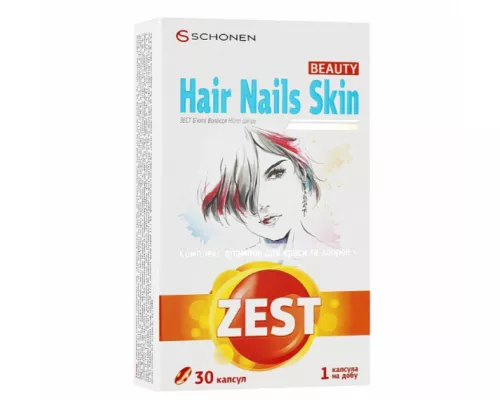 Zest (Зест) Б'юті Волосся Нігті Шкіра, капсули, №30 | интернет-аптека Farmaco.ua
