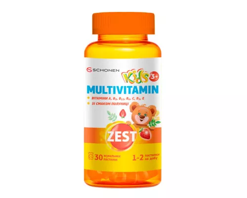 Zest (Зест) Кідз Мультивітамін, пастилки, №30 | интернет-аптека Farmaco.ua