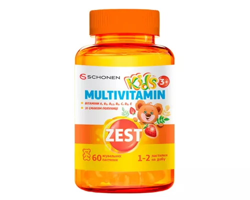Zest (Зест) Кідз Мультивітамін, пастилки, №60 | интернет-аптека Farmaco.ua