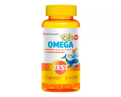 Zest (Зест) Кідз Омега, пастилки, №30 | интернет-аптека Farmaco.ua