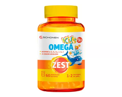 Zest (Зест) Кідз Омега, пастилки, №60 | интернет-аптека Farmaco.ua