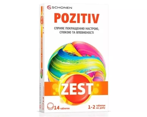 Zest (Зест) Позитив, таблетки, №14 | интернет-аптека Farmaco.ua